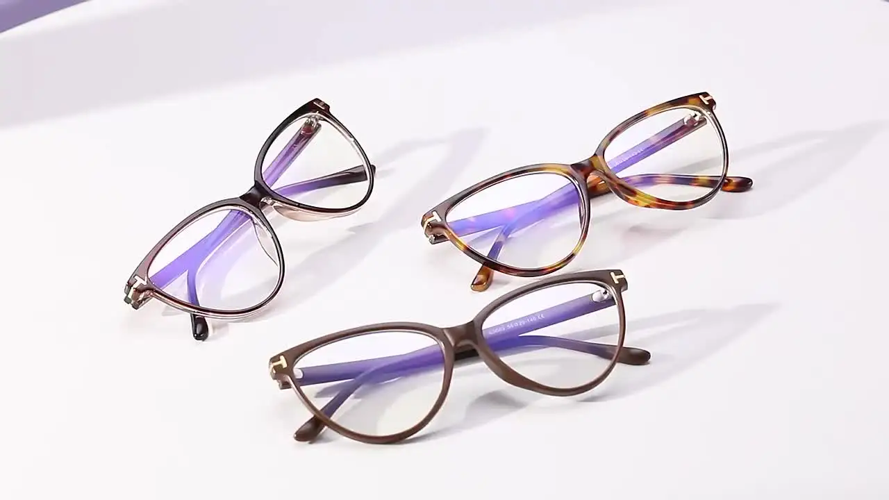 Женские винтажные очки кошачий глаз