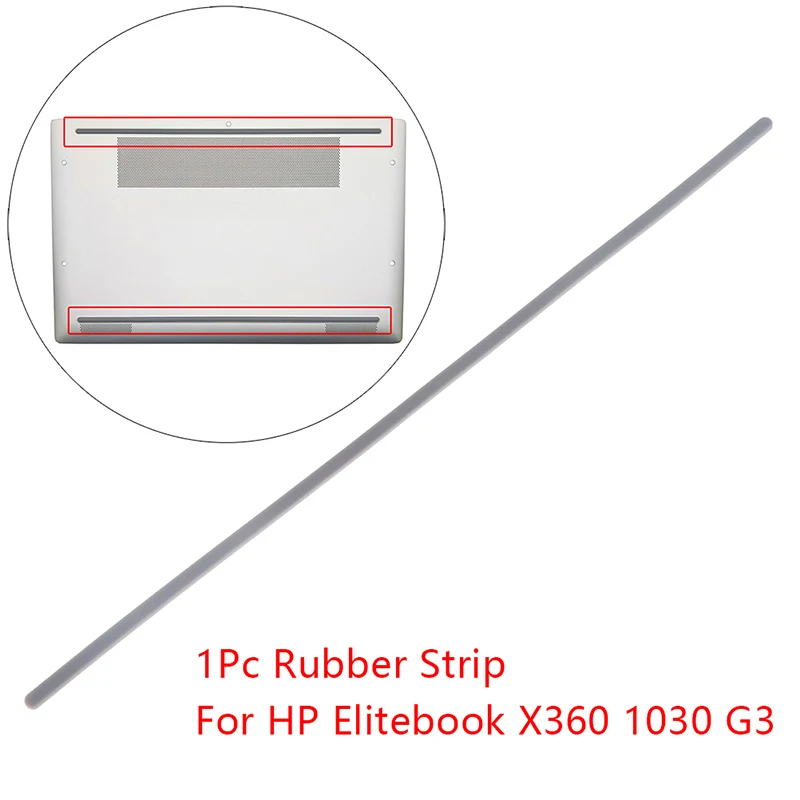 Tira de goma para ordenador portátil, cubierta inferior de la carcasa, para HP Elitebook X360 1030 G3, tiras antideslizantes para pies de parachoques, 1 unidad