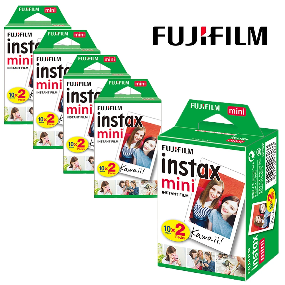 10/20/60/80/100 Fogli Fujifilm Instax Mini Pellicola Bianca Per Fujifilm 12 7S 8 9 11 Evo Fotocamera Istantanea Sp2 Sp1 Link Printer