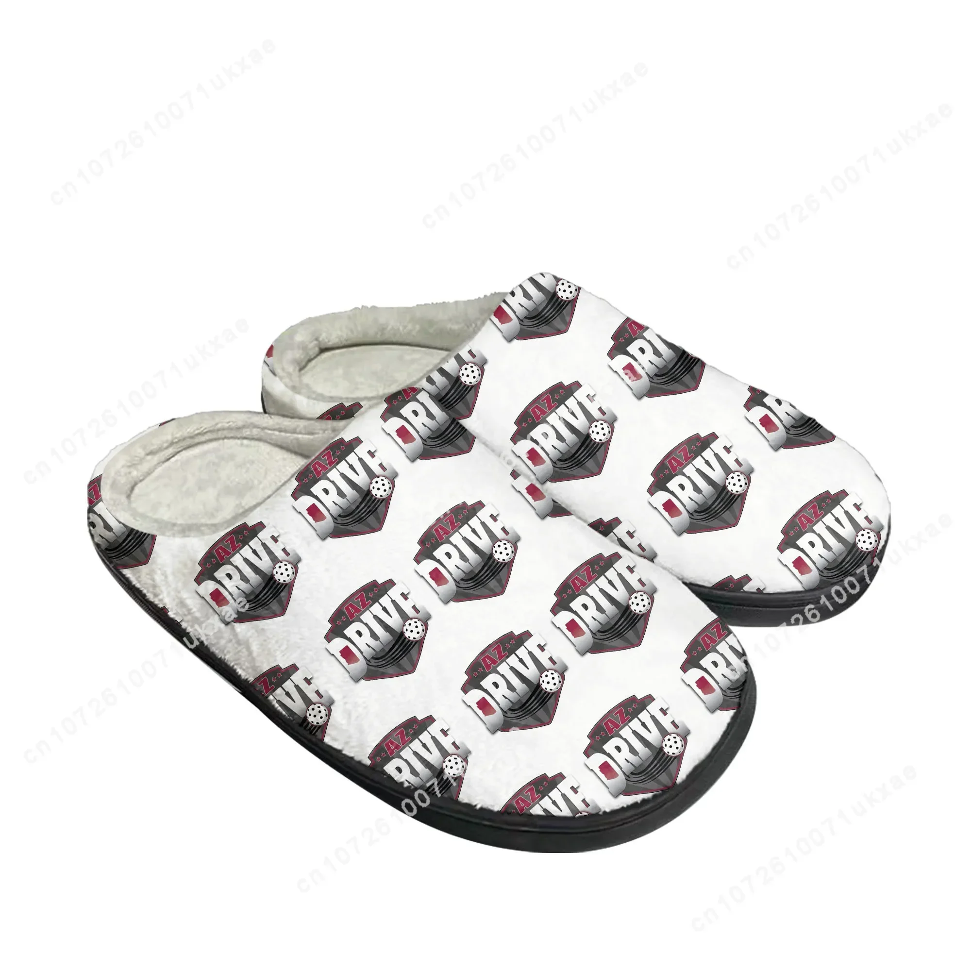 AZ DRIVE pickleball Home Cotton Slippers Mens Womens Plush Bedroom Casual Keep Warm Shoes Thermal Indoor Slipper Customized DIY