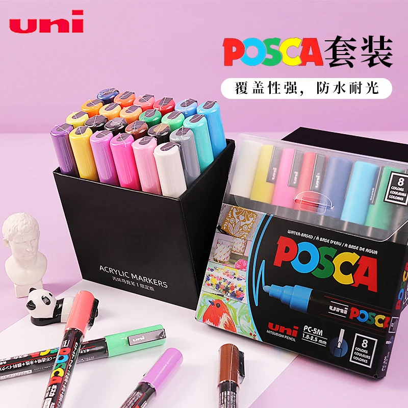 Set Posca De 17 Colores, Rotuladores De Pintura Pc-5m, Gama | Cuotas Sin Interés