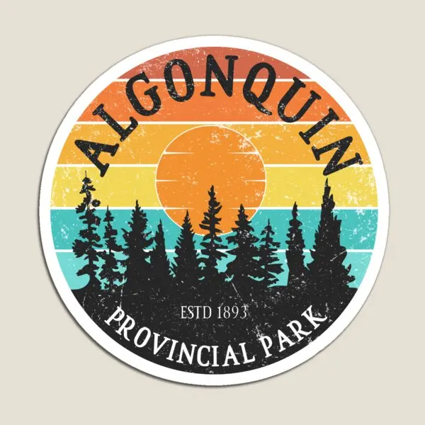 

Algonquin Provincial Park Sunset Magnet Decor Magnetic Stickers Refrigerator Cute Kids Children Colorful Home Baby Toy Funny