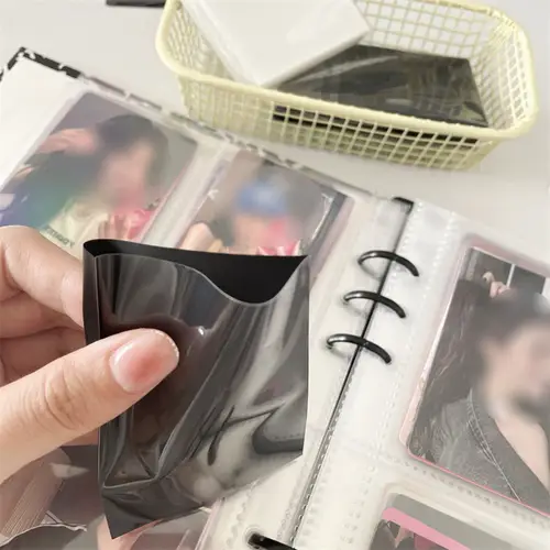 Sharkbang 50pcs/Lot Holo Card Sleeves 61x91mm 20C Macaron Color Kpop Holder For Postcards Films Game Cards Photocard Protector - Image 4