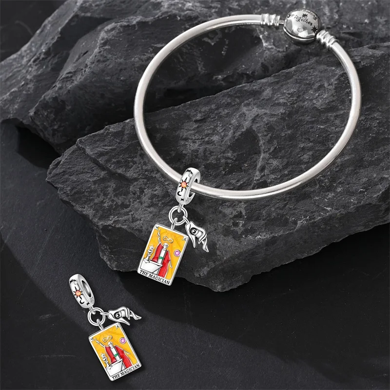 🔮 925 Sterling Silver Tarot Charms – 20 Unique Upright Card Beads for Transformation & Renewal 6