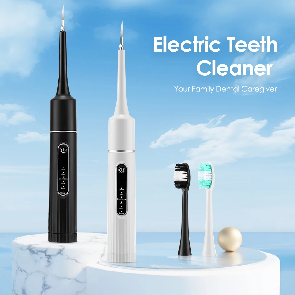 Description Picture 4 of itemElectric Tooth Whitening Brush Frequency Sonic Teeth Cleaner Dental Scaler Toothbrush Calculus Plaque Remover Stone Remover Kit