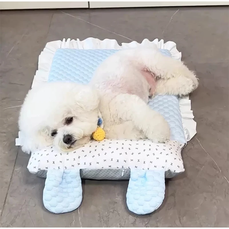 Summer Cooling Dog Bed Mat For Cats And Small Dogs Washable Mat_voghion.com