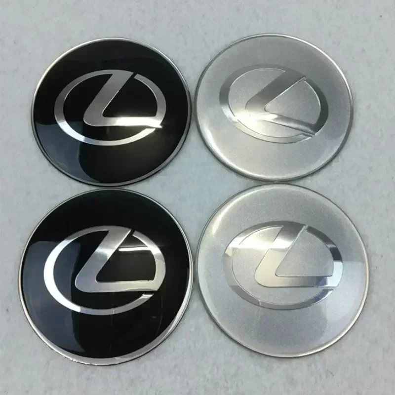 60MM Wheel center hubcap sticker for Lexus NX200T ES250 ES300 ES350 RX350 RX400 GX300 IS300 IS400 car sticker decals accessories
