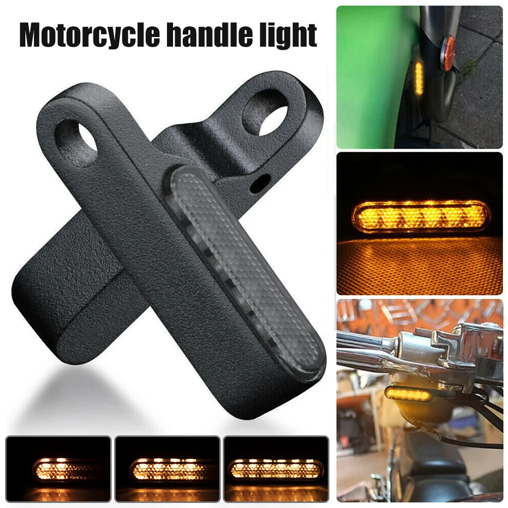 

2023 Upgrade 6LED Motorcycle Turn Signal Light DRL Daytime Running Lights Motor Amber LED Dynamic Flowing Turn Indicator Lamp
