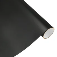 Car Sticker Matte Black Car Wrapping Vinyl Film Color Change Film PET Bubble Free Wrap Decals PVC Sticker Car Accessories 4