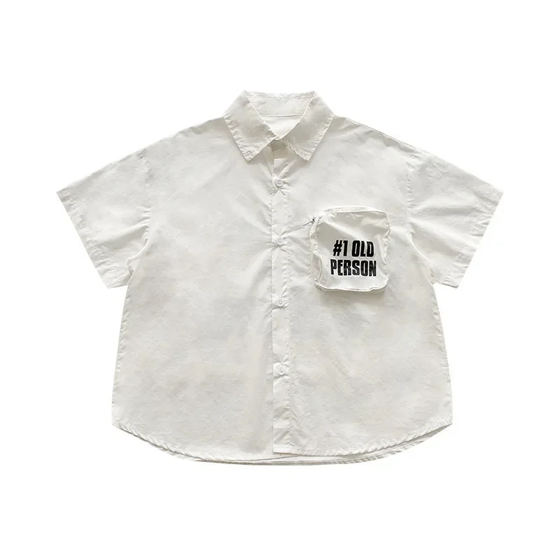 Summer Children's Short Sleeve Comfortable Shirt Trendy Baby Clothing Boys Girls Tops Fashionable Kids' Wear