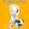 Remote Control Dog RC Robotic Stunt Puppy Voice Toys Handstand Push-up Electronic Pet Dancing Robot Sound for Kid Boys and Girls 2