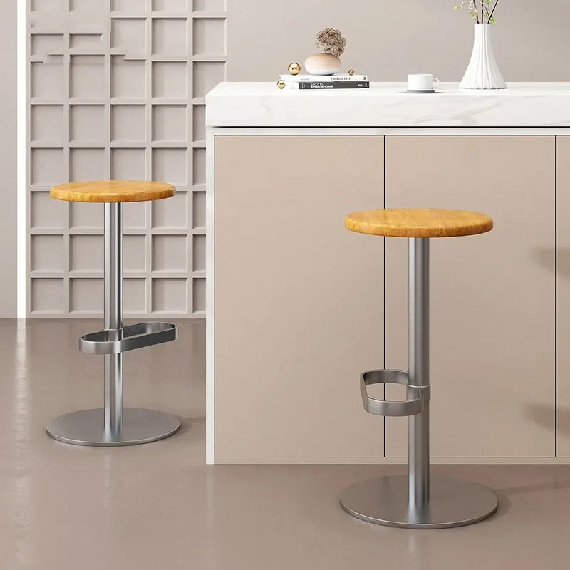 Minimalist Modern Designer Bar Chair Nordic Makeup Aesthetic Elegant Counter Barstools Restaurant Chaise Garden Furniture