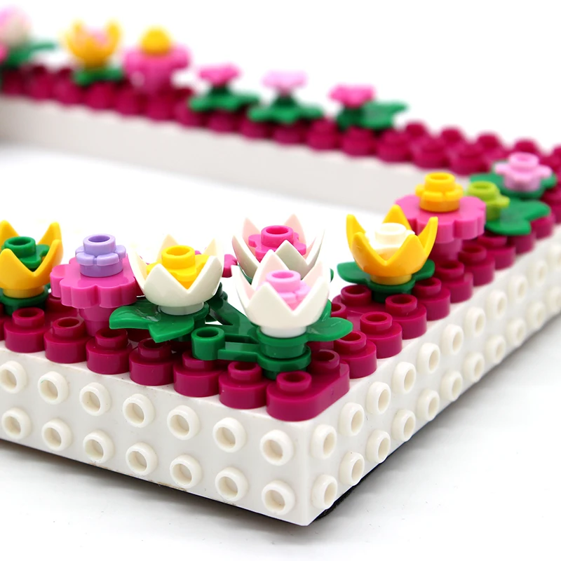 MyGiftHome DIY Floral Building Block Photo Frame