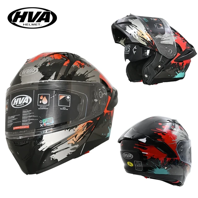 Full Face Motorcycle Helmets Double Visors Modular Flip Up Helmet DOT  Approved Casque Moto Racing Casco Abatible Para Moto - AliExpress