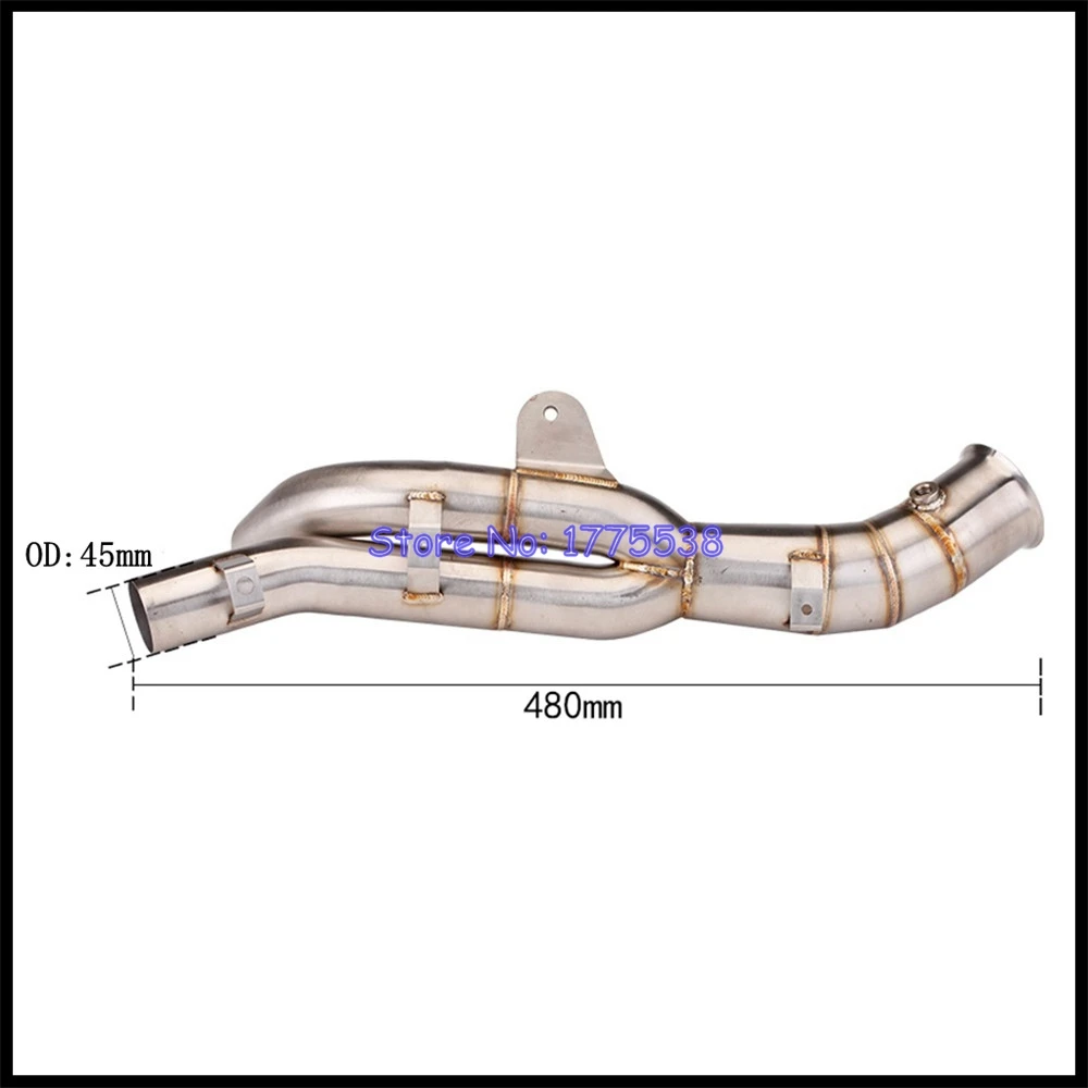 Stainless Steel for Yamaha YZF-R1 2009-2014 Motorcycle Exhaust Middle Link Pipe Connect Original Exhaust Escape Moto Muffler Pot - Image 2
