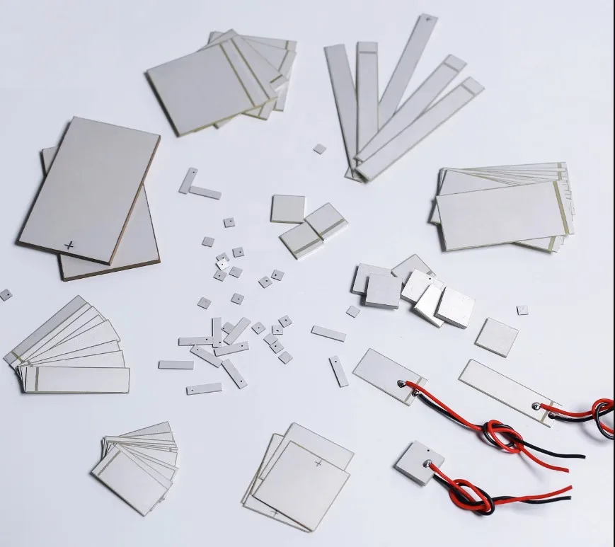 5pcs PZT5 Piezo ceramic plate square piezoelectric ceramic wafer