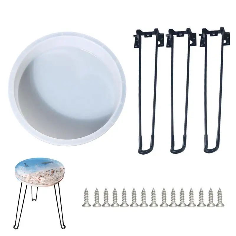 Stampi In Resina Da Tavolo Rotondo Stampi In Resina Epossidica Siliconica Per Tagliere Da Tavolo Fluviale Vassoio Grande Decorazione Da Tavolo Accesso