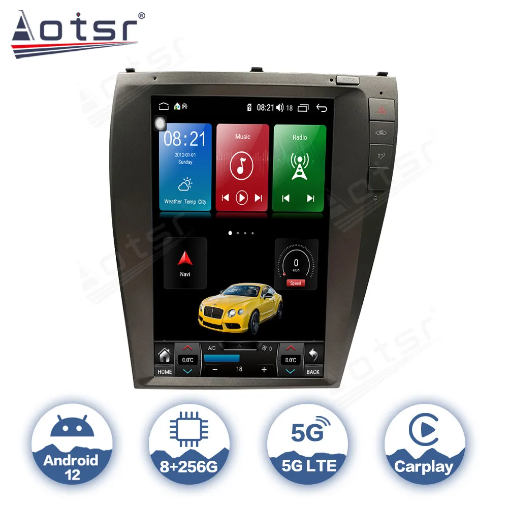 

Автомобильная Мультимедийная система для Lexus ES240, ES250, ES300, ES330, ES350, 2006-2012, Tesla, Android 12, GPS