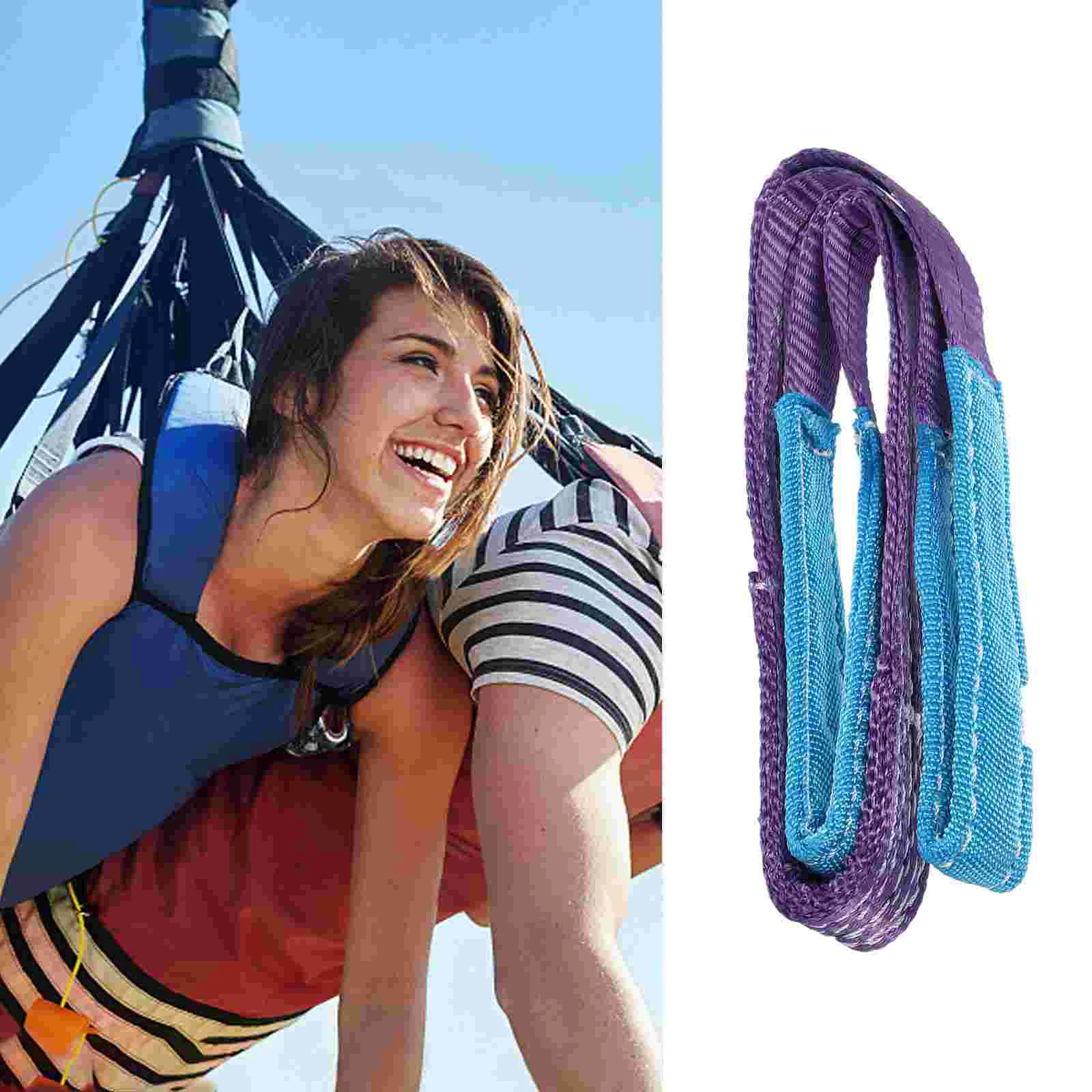 Ribbon Double Buckle Flat Cargo Tie Down Strapbar Polyester Webbing Lifting Straps Belt industrial lifting belt