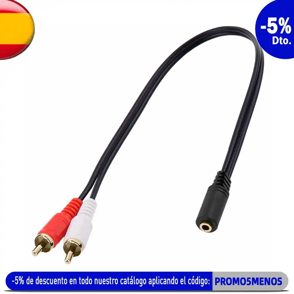 Переходник для кабеля 3 5 мм/2 RCA стерео Aux гнездо мини-разъем на 2 штекера аудио