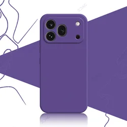 Minimalistische Liquid Silicone Telefoonhoes met Camera Bescherming en Slank Ontwerp