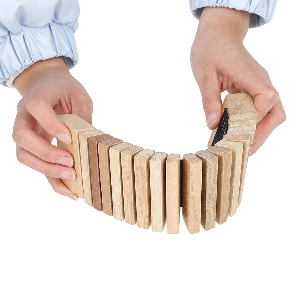Orff Musical Instruments Wooden Castanets Clapper Shaker Percussion Tooth Wood Sounder Kids Educational Toys Beginner Allegro