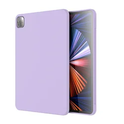 Premium Liquid Silicone Tablet Case - Sleek and Durable Protective Cover for Pro 12.9inch 2021 (Lavender)