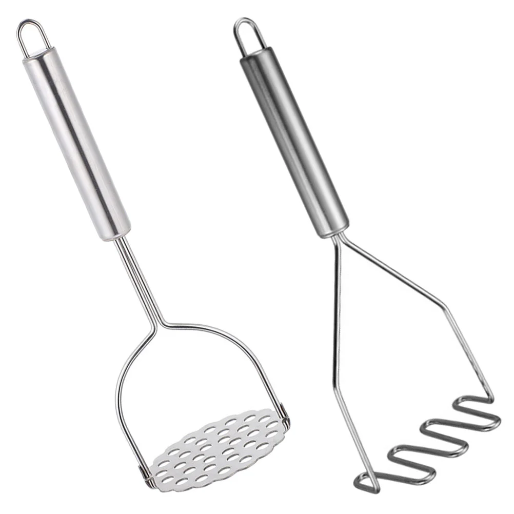 

Stainless Steel Pressed Potato Masher Ricer Puree Creative Mud Press Masher Handle Potato Masher Tools Kitchen Utensil