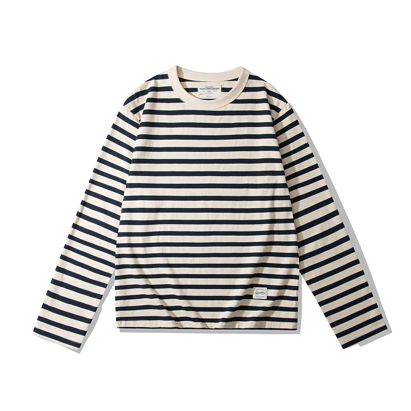 T-shirt Homme Marks & Spencer Manches Courtes, Noir Rayé, Taille M, Coton Modal