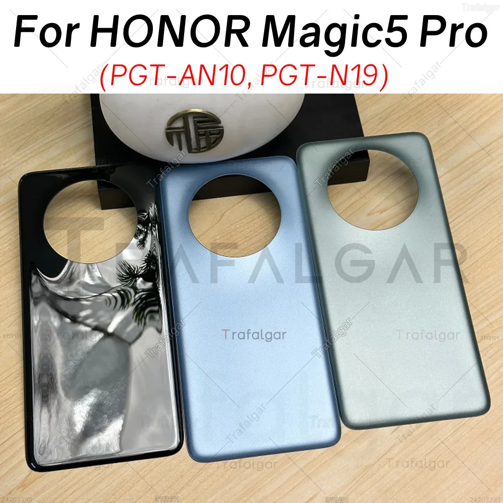 Enkeig Tapa Trasera Vidrio Para Reemplazo Honor Magic5 Pro Parte Trasera De Cristal Trasero Con Kit De Reparación (Verde