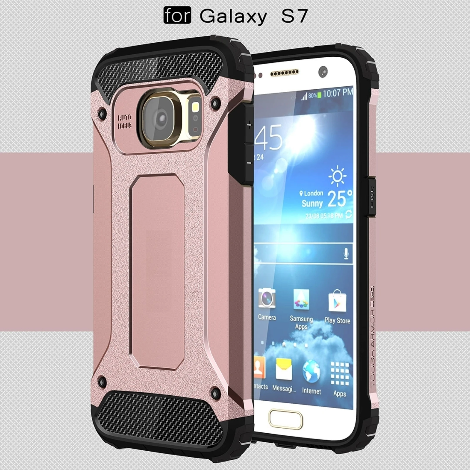 Phone Case For Galaxy S7 / G930 Tough Armor TPU + PC Combination Case