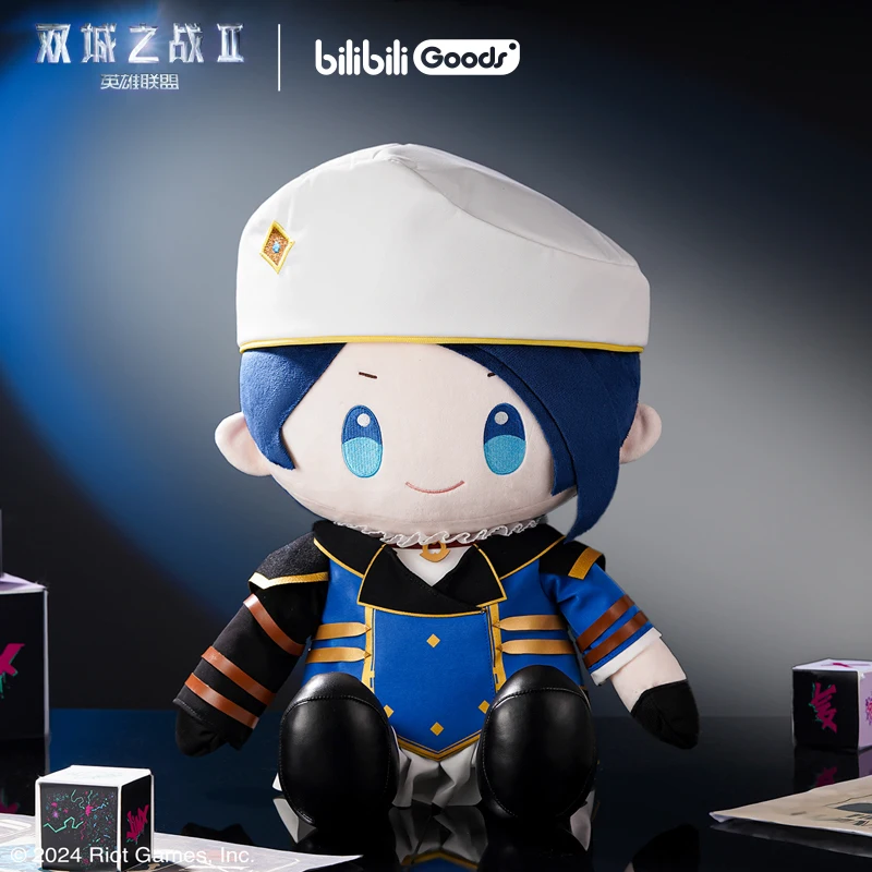 Plush Toy Plush Doll Action Figures Toys 40cm Game LOL Arcane Season 2 Dolls Jinx Vi Caitlyn Sit Posture Doll Pillow
