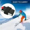 New Skiing Pole Shoulder Hand Carrier Lash Handle Straps Adjustable Buck Hook Loop Protecting Black Nylon Ski Handle Strap Bag 3
