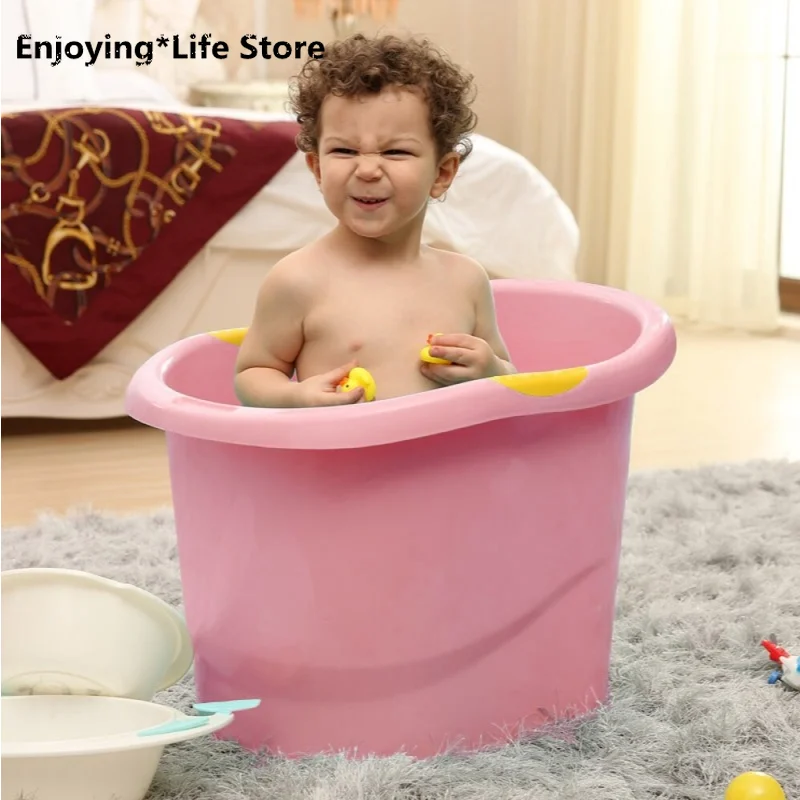 Secchio da bagno per bambini nuovo secchio da bagno per bambini secchio da  bagno in plastica vasca da bagno per bambini secchio da bagno per bambini  può sedersi bagno per bambini spesso - AliExpress