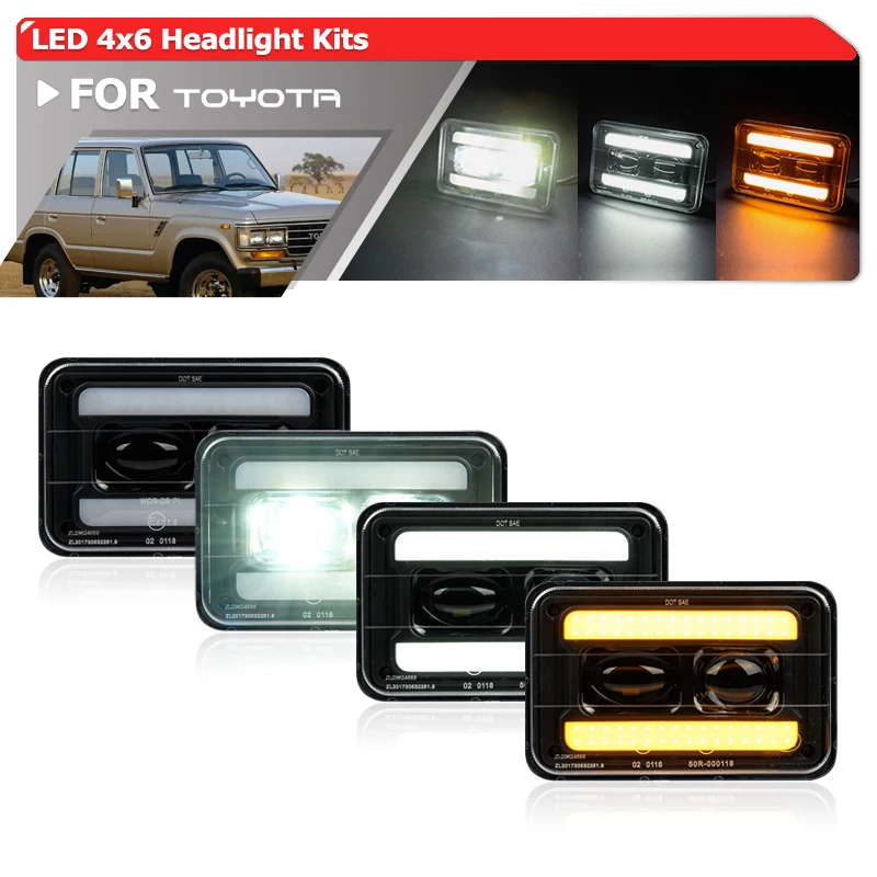 Oe-Spec H4651 H4656 H4666 4652 Fari A Fascio Sigillato Aggiornati Per Toyota Land Cruiser Celica Supra Tecel Camry Van Drl Hi/Lo