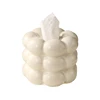 European Ceramic Tissue Box Creative Marshmallow Decorative Roll Organizer Living Room Desktop Tissue Canister Home Decoration 6