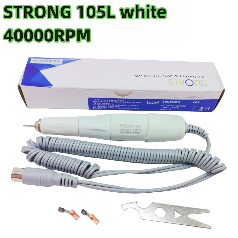 Strong 210 90 45K Micromotor Polishing Nail Drill Pen Machine Manicure Beauty Handpiece 2.35mm 105L 102L H37L1 H200 M45C 3