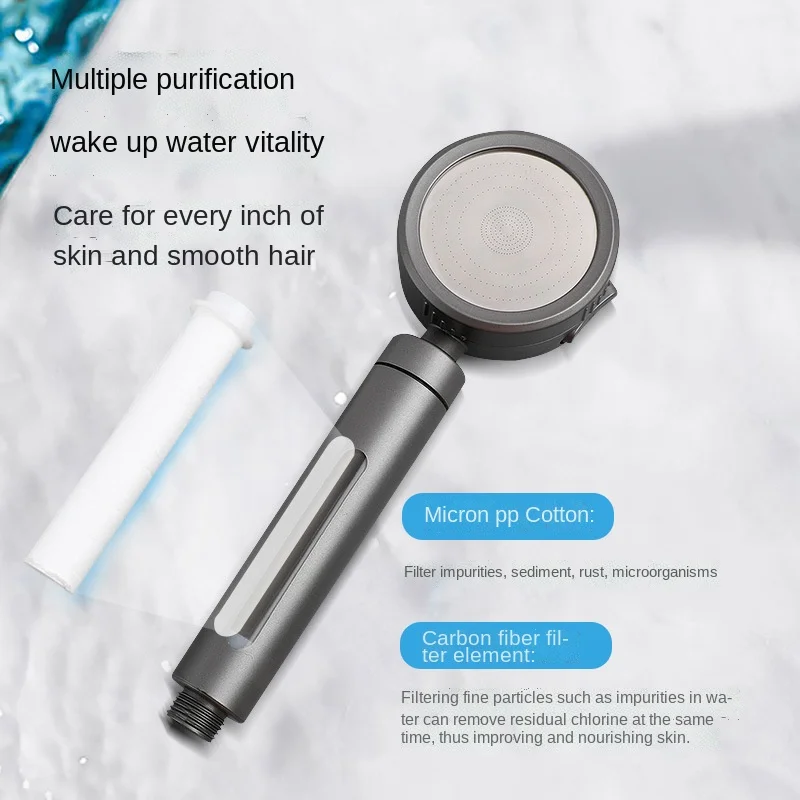 

VC Skin Care PP Filter Shower Head 3 modes 360 degrees rotatable Handheld high pressure shower head bathroom accessories