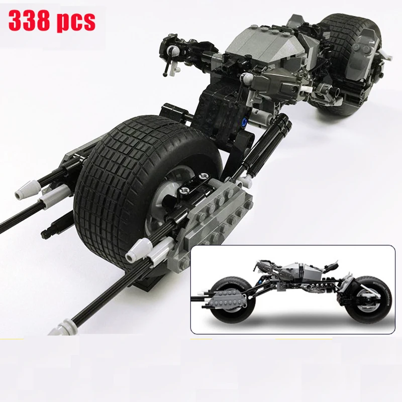 

338pcs MOC Superhero Series Bat Mobile Bat-Pod Compatible The Tumbler Building Blocks Bricks Toy for Kids Gift 5004590 7115