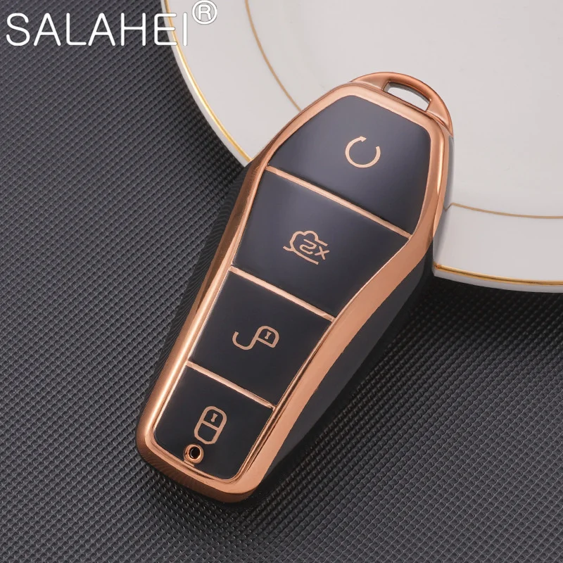 

TPU Car Key Case Cover Smart Remote Shell For BYD Second Song Tang QIn Pro Generation Han Ev Dm PLUS MAX Yuan Atto 3 Accessories