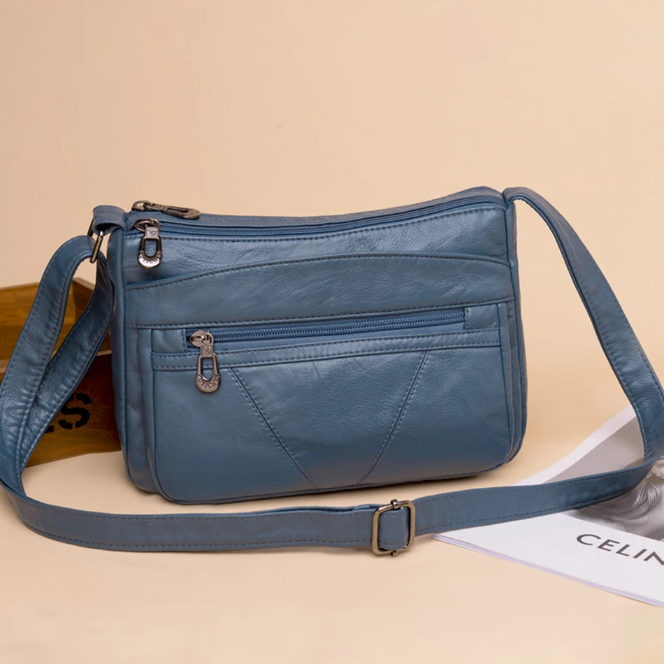 Soft Leather Women Bags Trends Shoulder Bag Luxury Designer Handbag Purses for Female Classic Crossbody Sac crossbody bag women shoulder bag
