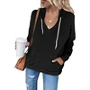 Women's Long Sleeve Hoodie Jacket Rope Pulling Autumn Winter Fashionable Casual Comfortable Size plus Clothing from China