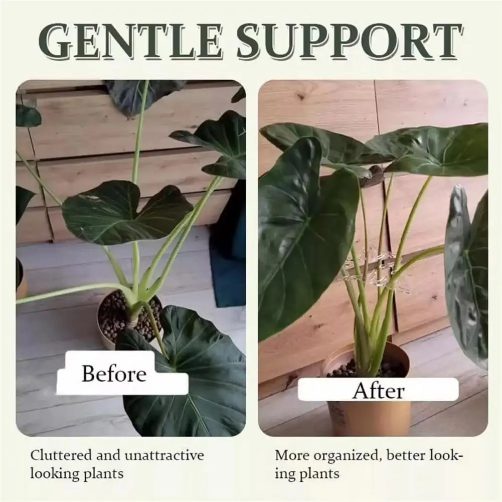 14*13cm Plant Support Monstera Leaf Grapple Stem Holder For Plants Vertical Growth Stem Support Indoor Flowers Gardening Tools
