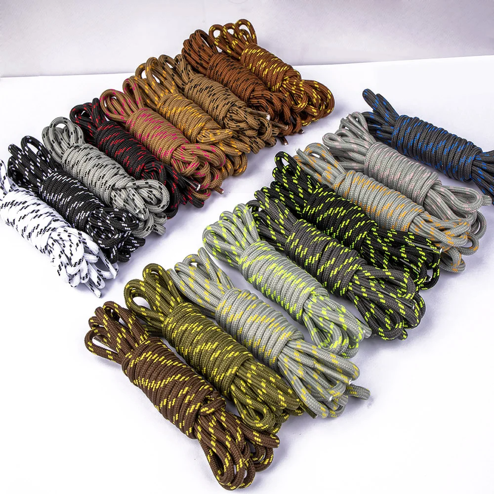 Shoe Laces Shoelaces Without Ties Shoe Accessories 5MM Round Shoelaces For Sports Shoes Martin Boots Hiking