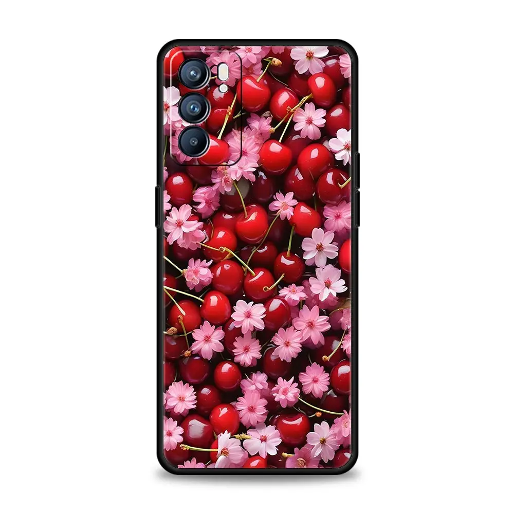 Vibrant Red Cherry Protective Phone Case