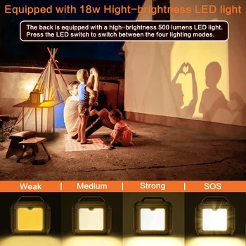 Portable Power Station, 300W 296Wh Solar Generator Quick Charge / 110V AC Outlets/DC Ports and LED Flashlight, Lithium Battery B 3