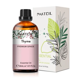 PHATOIL Aromatherapy Essential Oil Blend - 30ml Lemon Eucalyptus, Lavender, Bergamot, Jasmine, Juniper, Rose, Vanilla Scent - 30ml (Thyme)