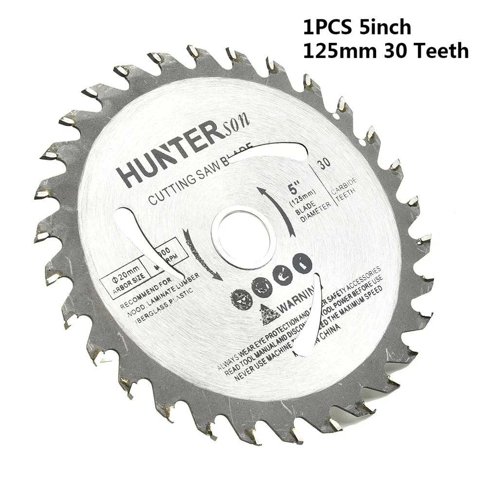 

Woodworking Saw Blade 20mm Bore 30Teeth Carbide Circular Cutting Disc Equipment Saw Blade Wood 125mm Practical