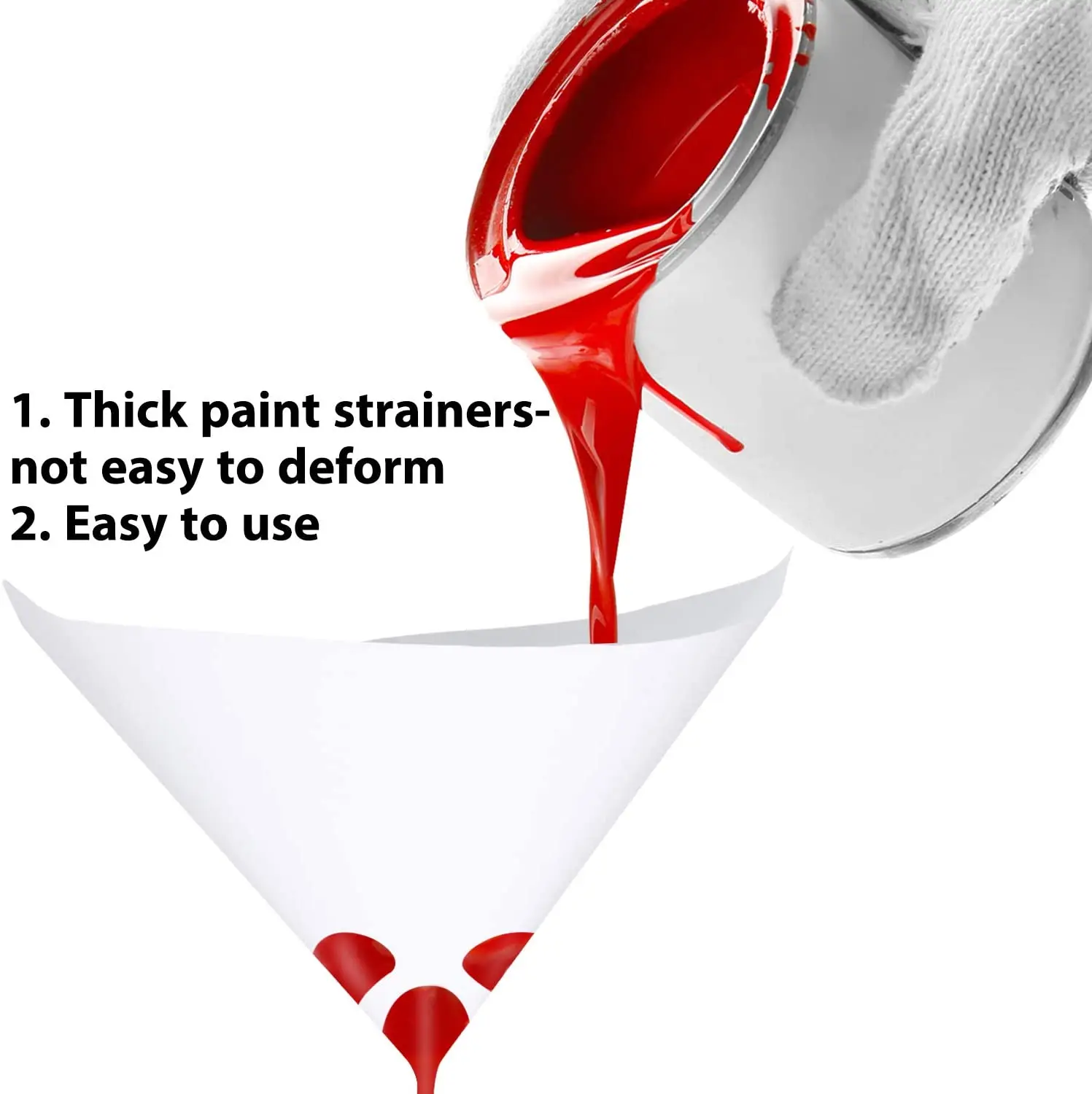 Paint Filter Paper Filter 10/20/30Pcs Paint Filter Paper Purifying Straining Cup Funnel Disposable 100 Mesh Paint Filte Mesh Conical Nylon Micron Paper
