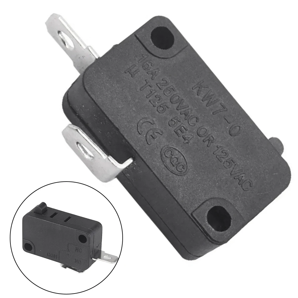 Description Picture 3 of item1Pcs KW7-0 16A Small Switch Air Fryer Microwave Oven Switch Metal Microwave Oven Parts 220v 16A Household Appliances